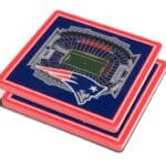 NFL Coasters with New England Patriots Stadium