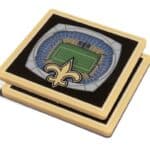 NFL Coasters with New Orleans Saints Stadium