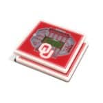 Oklahoma Sooners StadiumView 3D Coasters