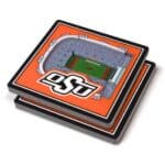 Oklahoma State Cowboys StadiumView 3D Coasters