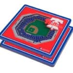 Texas Rangers 2pc. StadiumView 3D Coasters