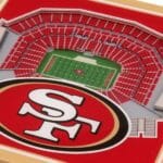 San Francisco 49ers NFL StadiumView Coaster Swatch