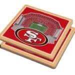 NFL Coasters with San Francisco 49ers Stadium