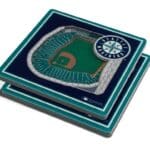 Seattle Mariners 2pc. StadiumView 3D Coasters