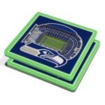 NFL Coasters with Seattle Seahawks Stadium
