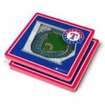Texas Rangers 2pc. StadiumView 3D Coasters
