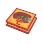 USC Trojans StadiumView 3D Coasters
