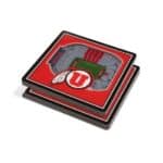 Utah Utes StadiumView 3D Coasters