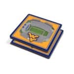 West Virginia Mountaineers StadiumView 3D Coasters