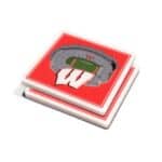 Wisconsin Badgers StadiumView 3D Coasters