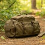 Pathfinder Convertible Backpack Duffle Bag shown in olive drab.