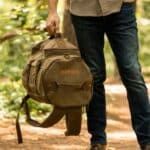 Pathfinder Convertible Backpack Duffle Bag shown in green.