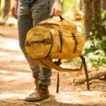 The Pathfinder Convertible Backpack Duffle Bag can be custom embroidered with the recipient's name or initials.