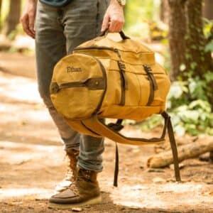 The Pathfinder Convertible Backpack Duffle Bag can be custom embroidered with the recipient's name or initials.