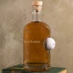 Golf ball decanter personalized with 1 line of custom text