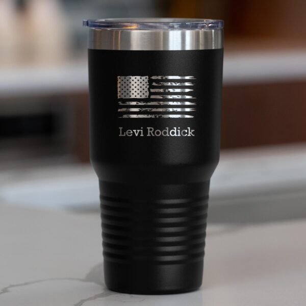 30oz Tumbler – Black -_0001_AMERICAN FLAG