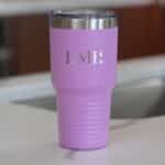30oz Tumbler – Light Purple -_0010_STANDARD INITIALS