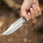 Elk Ridge Fixed Blade Knife held in hand