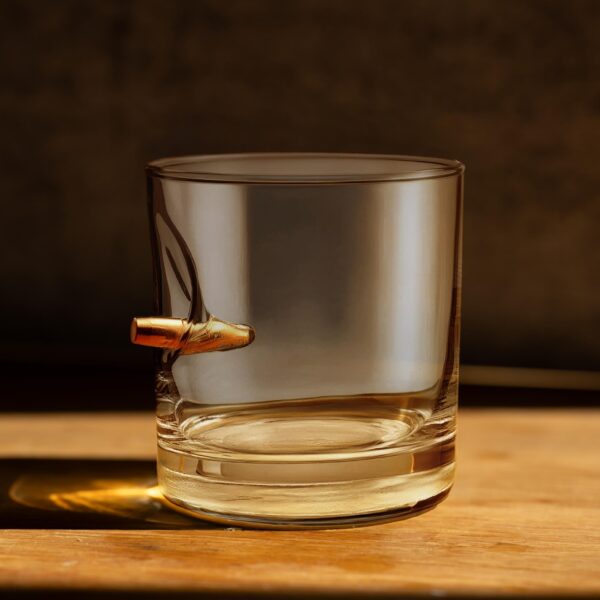 Bullet whiskey glass blank with no engraving