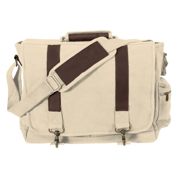 Personalized Men's Laptop Bag in Khaki