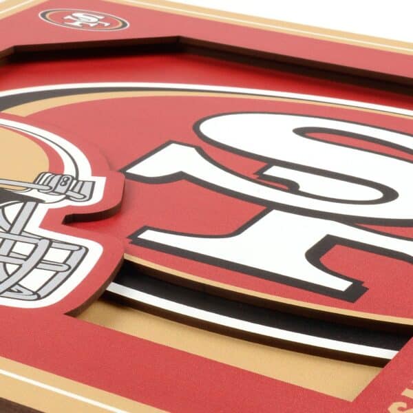 NFL 3D Wall Art - Closeup on logo