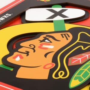 NHL 3D Wall Art - Closeup on logo