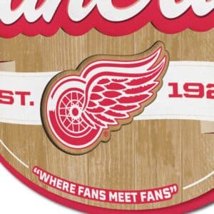 NHL Fan Cave Sign - Closeup on logo