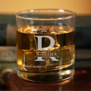 Personalized 10.5oz. Rocks Glass for Groomsmen