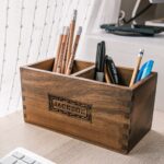 Personalized Acacia Wood Desk Organizer