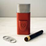 Personalized Basketball Cigar Case with Cutter