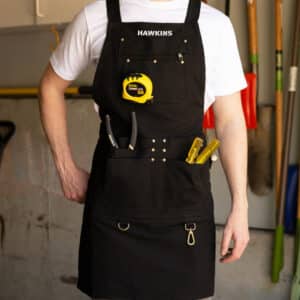 Personalized Canvas Work Apron in Black