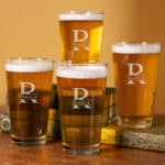 Personalized Groomsmen Pint Glass Set