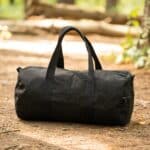 Back side of police duffle bag