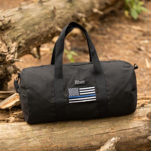 The duffle bag makes a great police academy graduation or promotion gift for cops