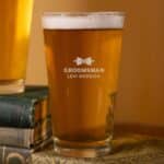 Groomsmen Pint Glass with bowtie design