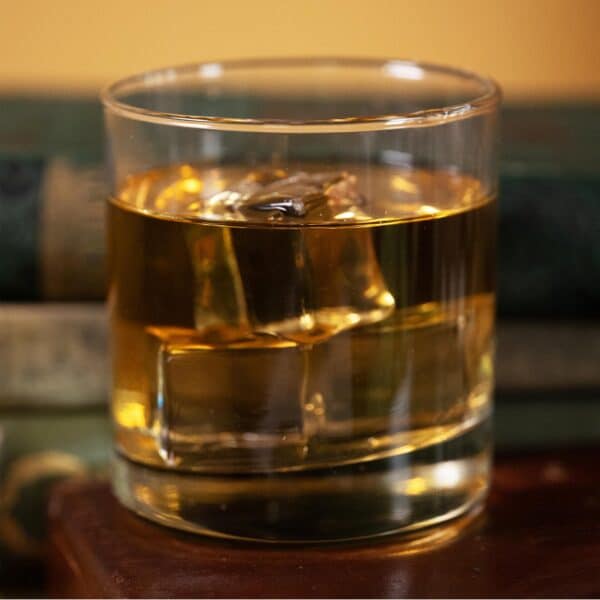 Personalized Groomsman Rocks Glass with no design