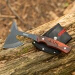 The personalized blade of honor axe makes a unique groomsmen gift for outdoorsmen