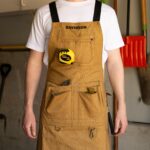 Personalized Men's Canvas Work Apron in Brown