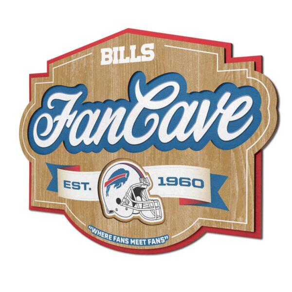 Buffalo Bills Fan Cave Sign by You The Fan