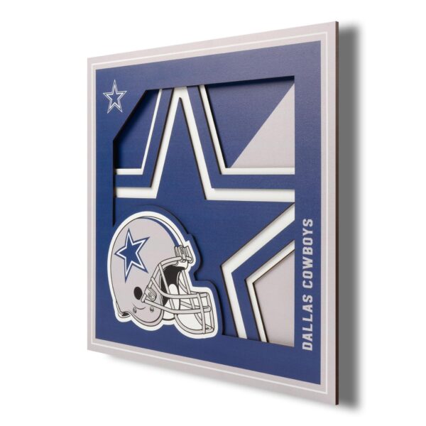 Dallas Cowboys 3D 12x12 Logo Wall Art by You The Fan