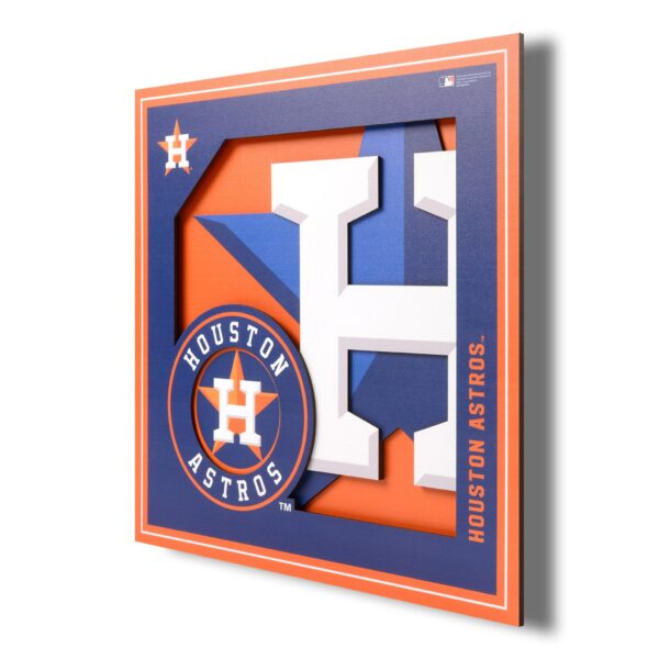 Houston Astros 3D 12x12 Logo Wall Art by You The Fan