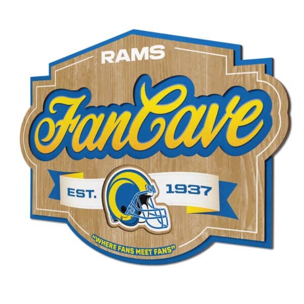Los Angeles Rams Fan Cave Sign by You The Fan