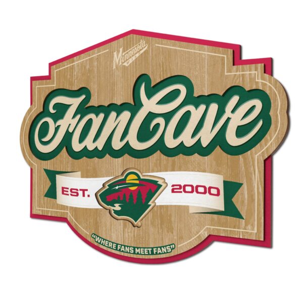 Minnesota Wild Fan Cave Sign by You The Fan