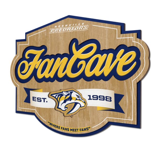Nashville Predators Fan Cave Sign by You The Fan