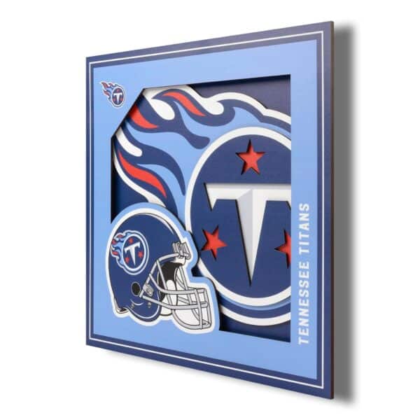Tennessee Titans 3D 12x12 Logo Wall Art by You The Fan