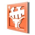 Texas Longhorns 3D 12x12 Logo Wall Art by You The Fan