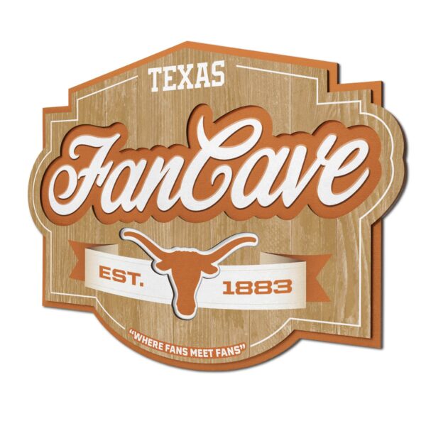 Texas Longhorns Fan Cave Sign by You The Fan