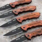 The Personalized Elk Ridge Trail Knife makes a great group gift for your groomsmen and wedding party members
