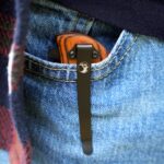 The Elk Ridge Trail Knife features a clip to fasten the knife to your pocket or belt