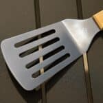 Close-up of grill spatula